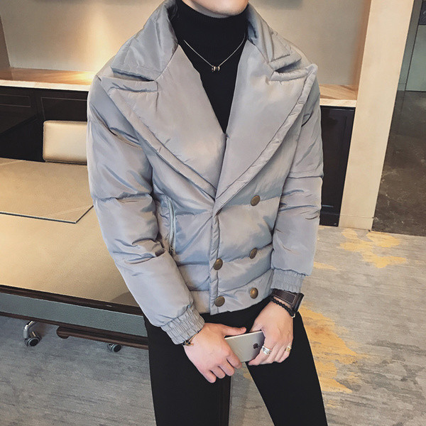 Χειμερινό μπουφάν με κουμπιά σε διάφορα χρώματα