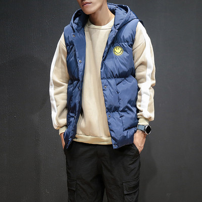 Ζεστό χειμωνιάτικο κουκούλα με κουκούλα και διακριτική εκτύπωση, 3 χρώματα