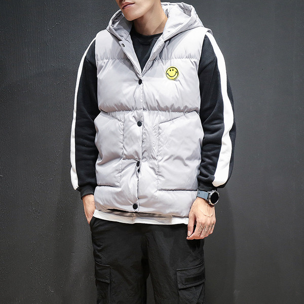 Ζεστό χειμωνιάτικο κουκούλα με κουκούλα και διακριτική εκτύπωση, 3 χρώματα