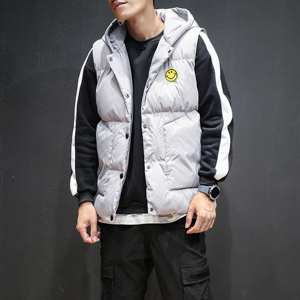 Ζεστό χειμωνιάτικο κουκούλα με κουκούλα και διακριτική εκτύπωση, 3 χρώματα