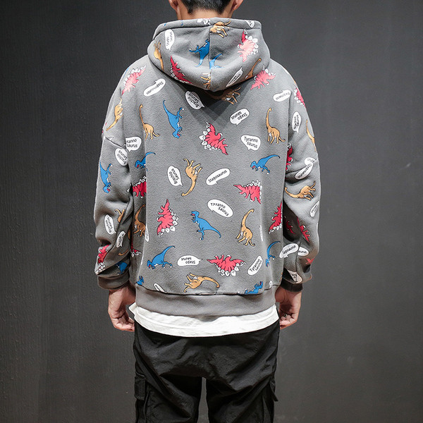 Καθημερινή αθλητική μπλούζα αθλητικών ανδρών με κουκούλα και μοτίβο μοτίβο, βάζο μοτίβο