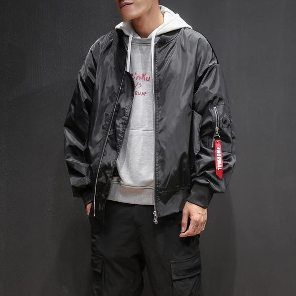 Casual ανδρικό σακάκι με έγχρωμη εκτύπωση στο πίσω μέρος