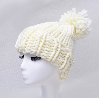 Γυναικείο καπέλο χειμωνιάτικο μαλλί με κουκούλα, πολλά χρώματα