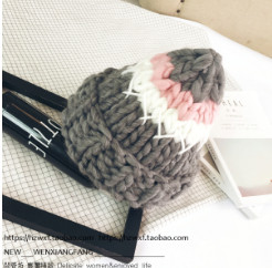 Καθημερινό καπέλο χειμωνιάτικου μαλλιού σε ρέοντα χρώματα