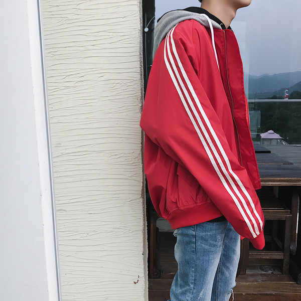 Καθημερινό αθλητικό μπουφάν με κουκούλα - διαφορετικά χρώματα