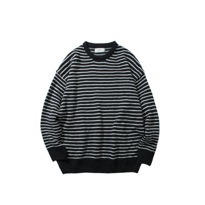 Πουλόβερ λουριών ανδρών με κολάρο σε σχήμα O, 3 χρωμάτων