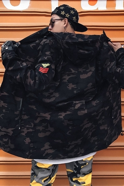 Μακρύ χειμωνιάτικο σακάκι κατάλληλο για αγόρια και κορίτσια με δημοφιλές σχέδιο και κουκούλα