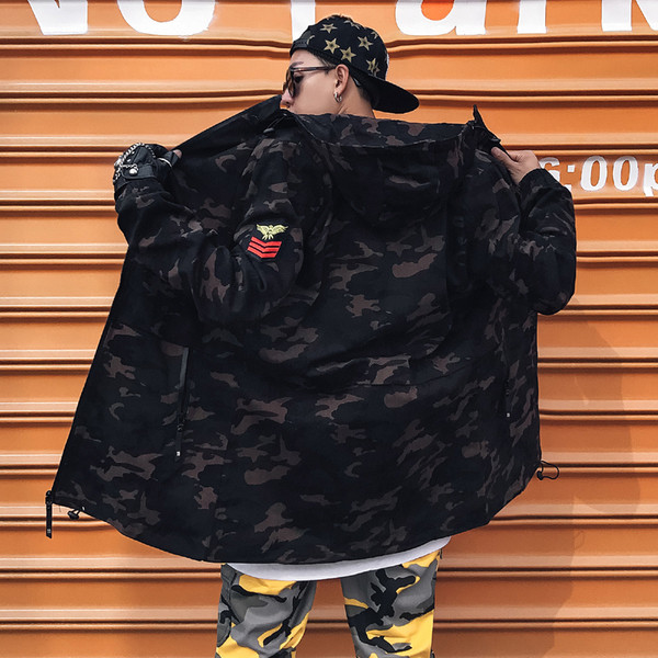 Μακρύ χειμωνιάτικο σακάκι κατάλληλο για αγόρια και κορίτσια με δημοφιλές σχέδιο και κουκούλα