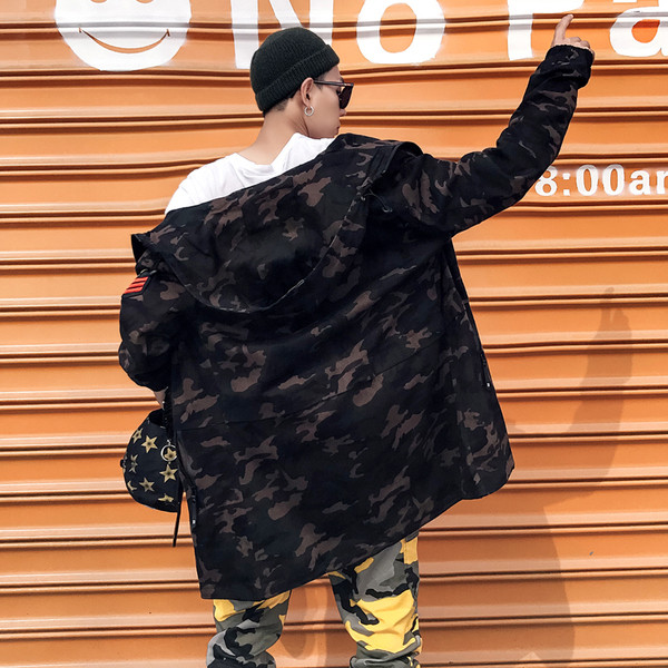 Μακρύ χειμωνιάτικο σακάκι κατάλληλο για αγόρια και κορίτσια με δημοφιλές σχέδιο και κουκούλα