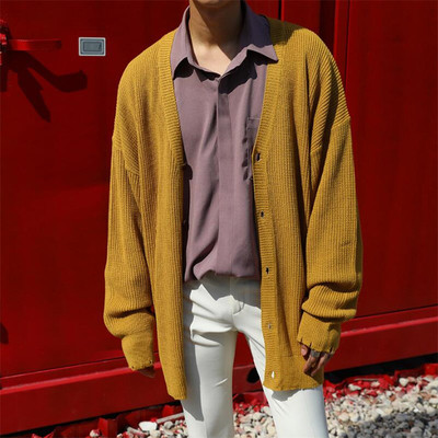 Ανδρικό πλεκτό γιλέκο ευρύ σχέδιο σε διάφορα χρώματα