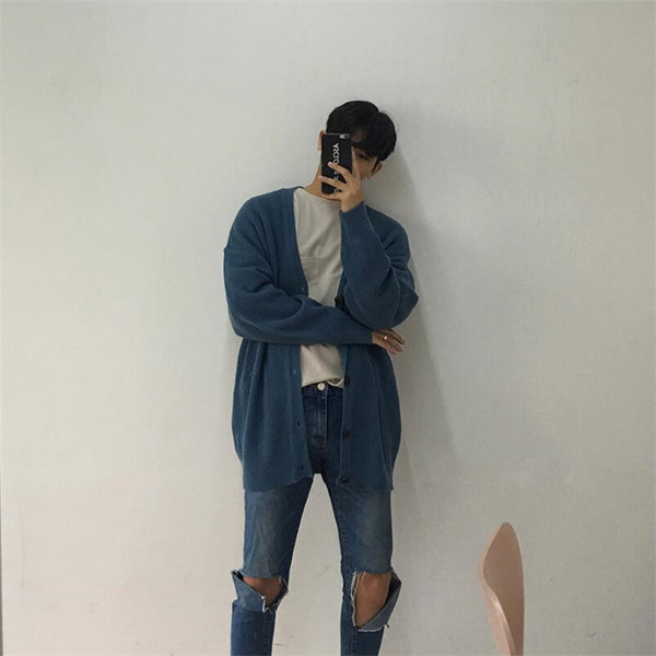 Ανδρικό πλεκτό γιλέκο ευρύ σχέδιο σε διάφορα χρώματα