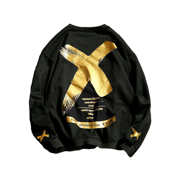 Το casual πουκάμισο ανδρών με κολάρο σε σχήματος Ο, σε ύφος hip-hop