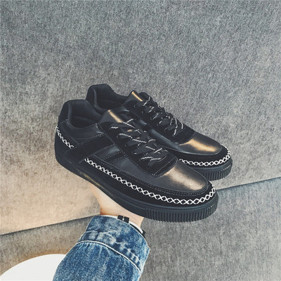 Αθλητικά πάνινα παπούτσια ανδρών με επίπεδη ελαστική σόλα και εγκάρσιες ζεύξεις, 3 χρώματα