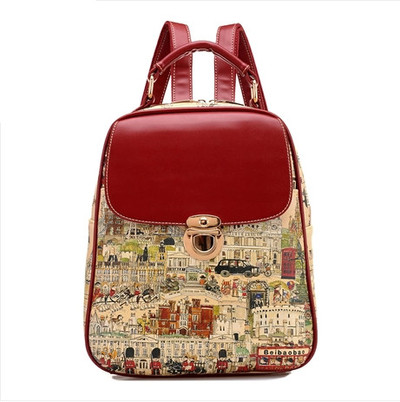 Γυναικεία δερμάτινη φούστα με ενδιαφέρον μοτίβο