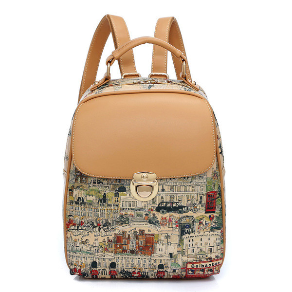 Γυναικεία δερμάτινη φούστα με ενδιαφέρον μοτίβο