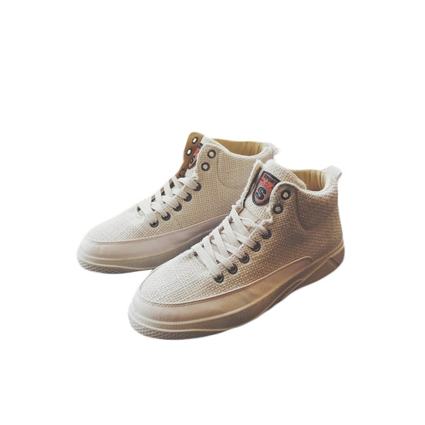 Τα casual ψηλά παπούτσια των ανδρών με γραβάτες και μαλακή σόλα από καουτσούκ, 3 μοντέλα