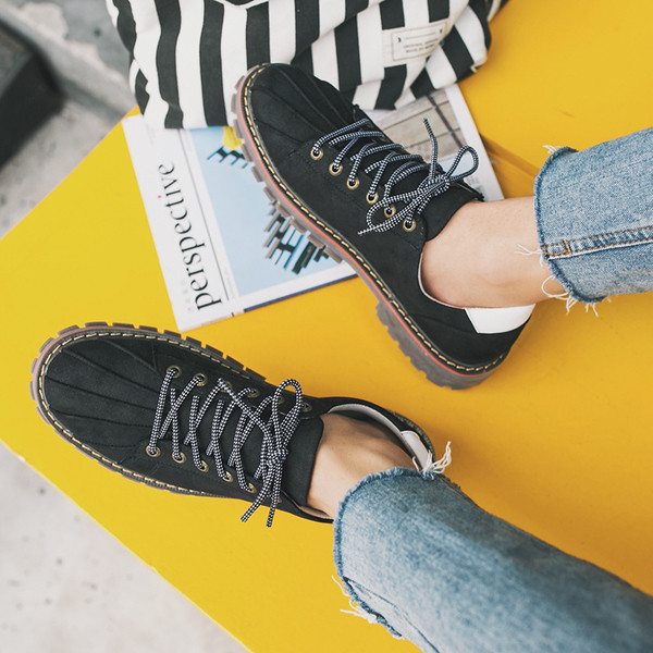 Ανδρικά παπούτσια σε στυλ ρετρό με χοντρά πέλματα, 3 χρώματα