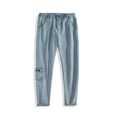 Κομψά καθημερινά τζιν σε στυλ ρετρό, 2 χρώματα