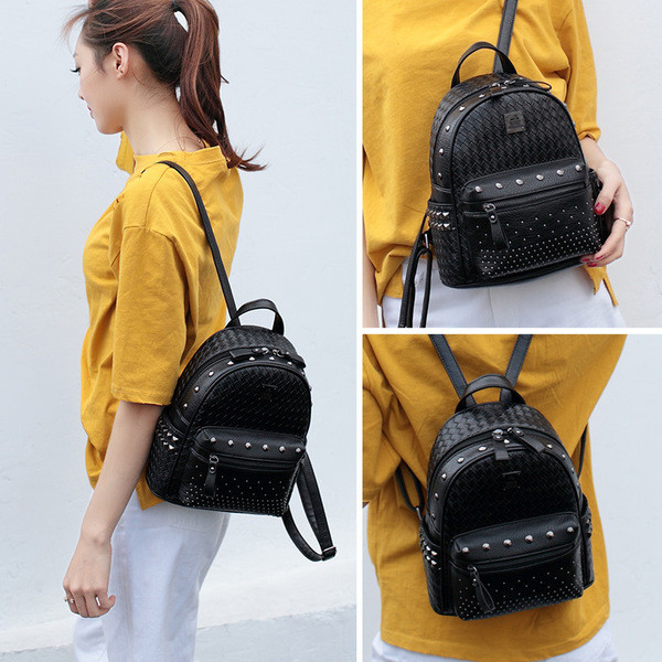 Κυρίες καθημερινά κουπί με μαλακούς ιμάντες και λαμπερά μεταλλικά πριτσίνια για διακόσμηση, 6 χρωμάτων