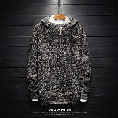 Καθημερινά πλεκτά για άντρες από ύφασμα και πλέξιμο σε δύο χρώματα