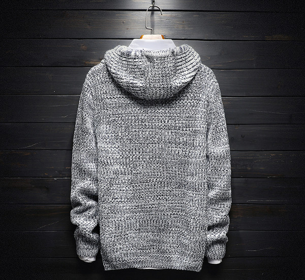 Καθημερινά πλεκτά για άντρες από ύφασμα και πλέξιμο σε δύο χρώματα