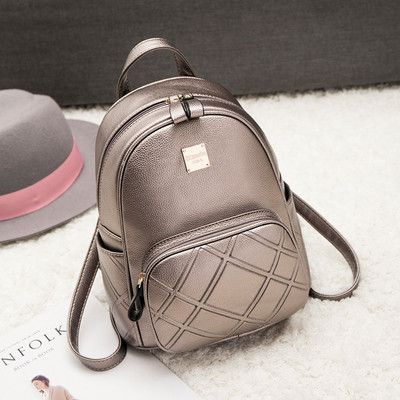 Μικρό δερμάτινο σακίδιο με φερμουάρ και μαλακούς ιμάντες, οικολογικό δέρμα