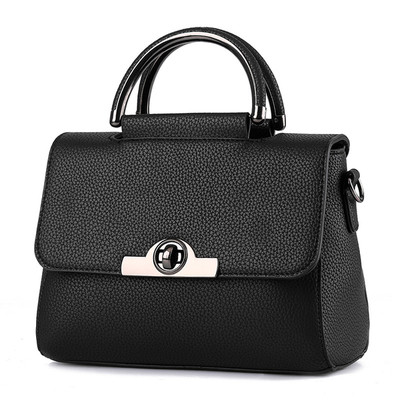 Απλή τσάντα κυρίας με λαβές μεταφοράς