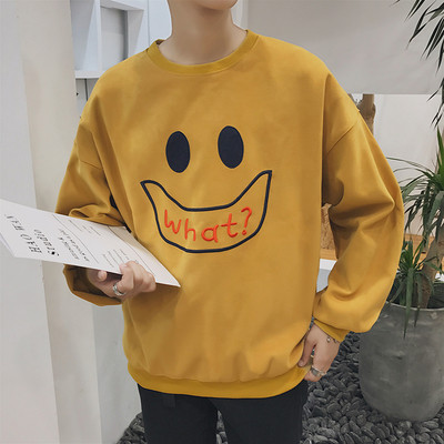 Ανδρική μπλούζα με μακρύ μανίκι για άνδρες, επιγραφή και χαρούμενη εκτύπωση - 3 σχέδια