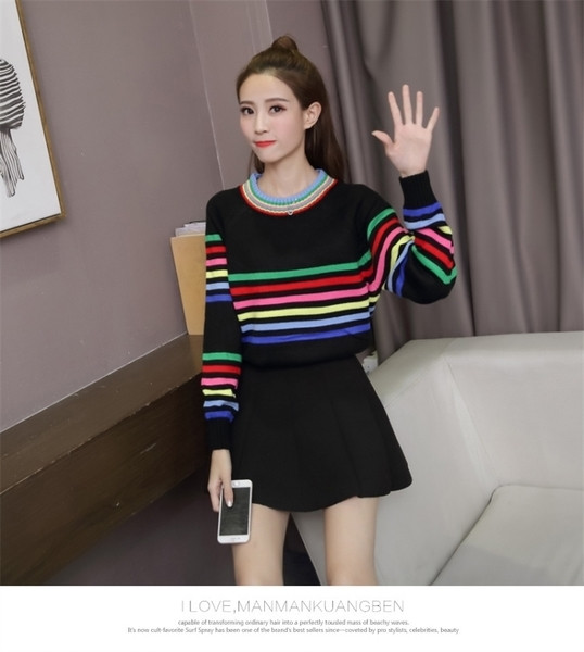 Сладък есенно-зимен дамски пуловер 