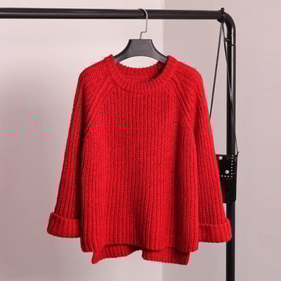 Ежедневен плетен пуловер в четири цвята