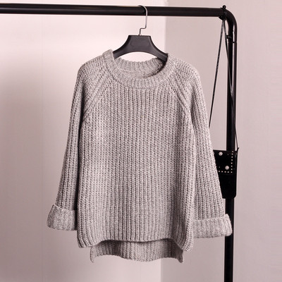 Ежедневен плетен пуловер в четири цвята