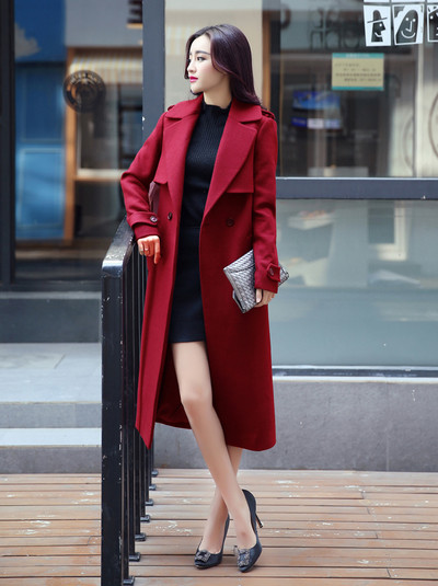 Πολύ κομψό μακρύ παλτό κυρίες σε διάφορα χρώματα