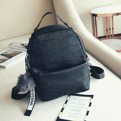 Γυναικείο σακίδιο με τσέπες σε τρεις τσέπες σε τσέπες