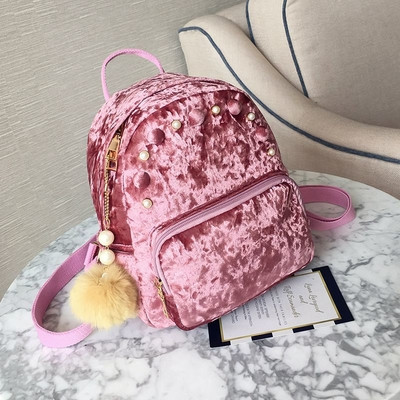 Πλούσιο μίνι φανέλα με μαργαριτάρια και ρουφηξιά σε μαύρο, γκρι, ροζ και πράσινο χρώμα