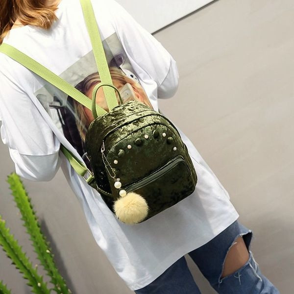 Πλούσιο μίνι φανέλα με μαργαριτάρια και ρουφηξιά σε μαύρο, γκρι, ροζ και πράσινο χρώμα