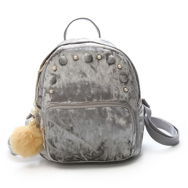 Πλούσιο μίνι φανέλα με μαργαριτάρια και ρουφηξιά σε μαύρο, γκρι, ροζ και πράσινο χρώμα