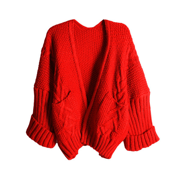 Πάχος πλεκτό γιλέκο σε ένα μικρό και ευρύ σχέδιο σε τρία χρώματα