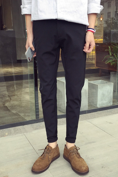 Νέα casual παντελόνια ανδρών μέχρι και σήμερα σε μαύρο χρώμα