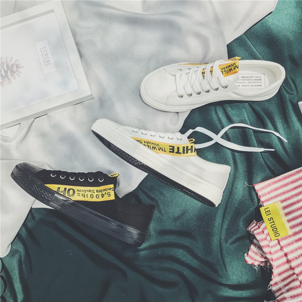 Κομψά casual αθλητικά παπούτσια ανδρών σε μαύρο και άσπρο