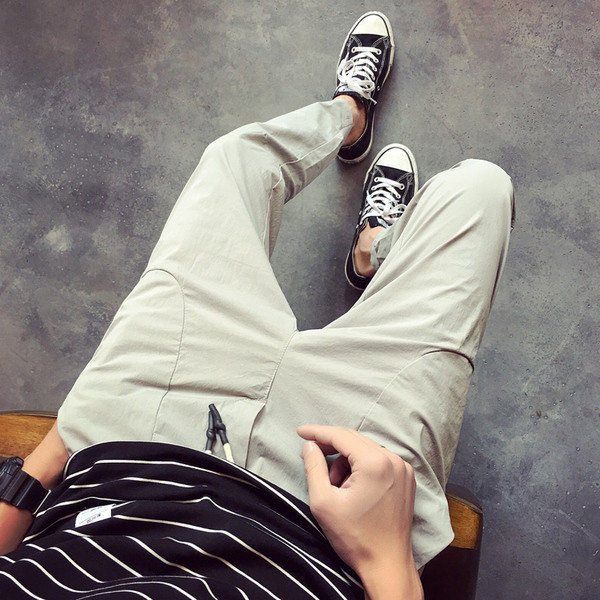 Αντρικά παντελόνια από βαμβάκι σε τρία χρώματα