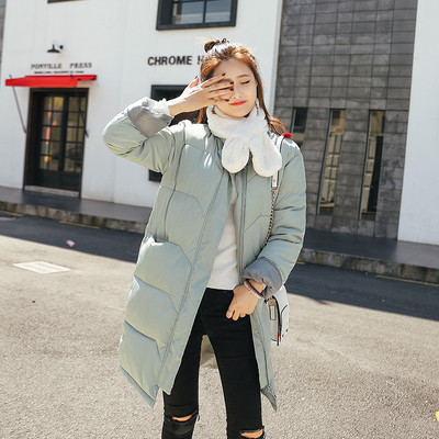 Стилно дълго зимно дамско яке в няколко цвята