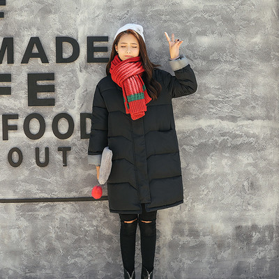 Стилно дълго зимно дамско яке в няколко цвята