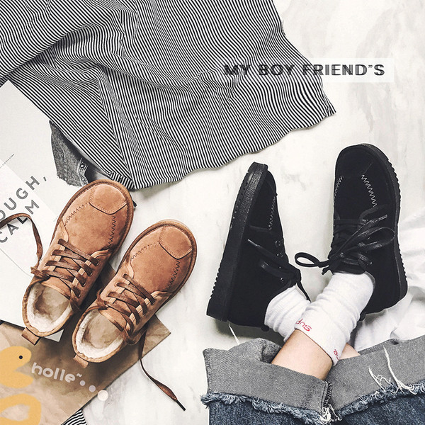 Ανδρικά πάνινα παπούτσια κατάλληλα για χειμώνα, καπιτονέ και ζεστά σε δύο χρώματα