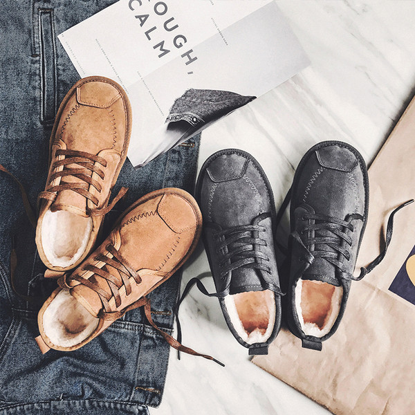 Ανδρικά πάνινα παπούτσια κατάλληλα για χειμώνα, καπιτονέ και ζεστά σε δύο χρώματα