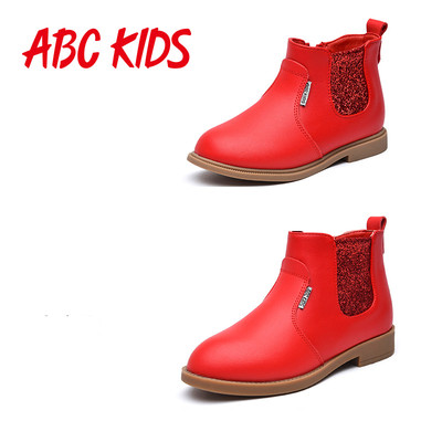 Παιδικές μπότες για κορίτσια με επίπεδη σόλα σε τρία χρώματα