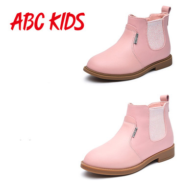 Παιδικές μπότες για κορίτσια με επίπεδη σόλα σε τρία χρώματα