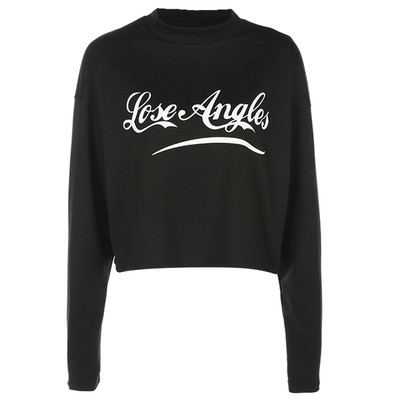 Συντομεύσε την καθημερινή γυναικεία μπλούζα φθινόπωρο-χειμώνα με επιγραφή