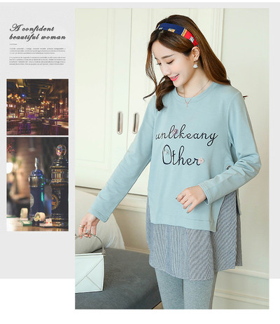 Set zilnic de bluză și jambiere pentru gravide în diferite culori