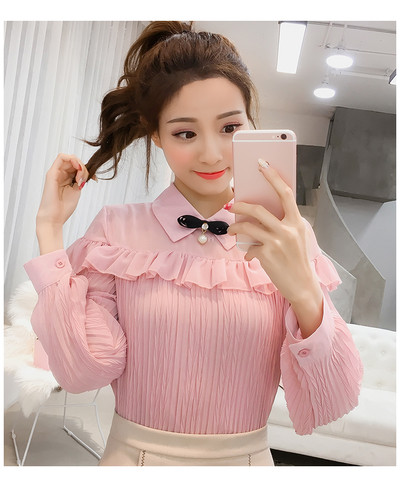 Stílusos női rakott ing díszítéssel