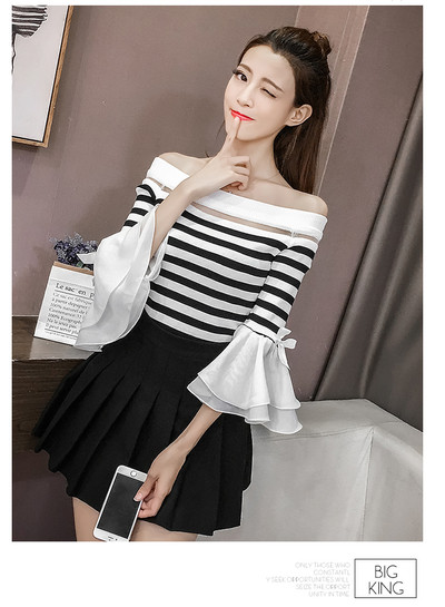 Σύγχρονό γυναικείο πουκάμισο με πεσμένους ώμους και φαρδιά μανίκια